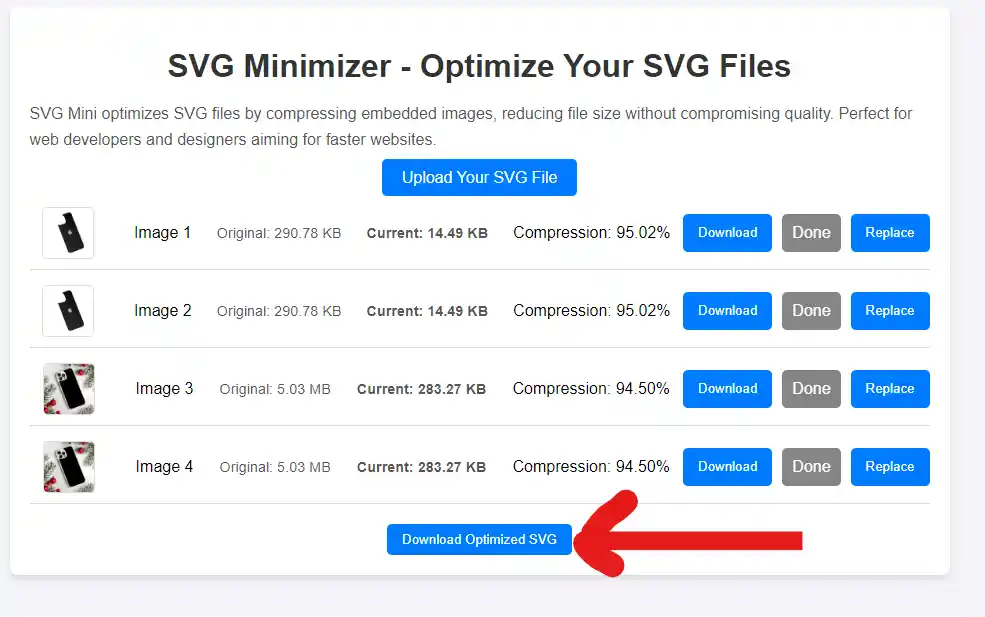 Step 6: Download Optimized SVG